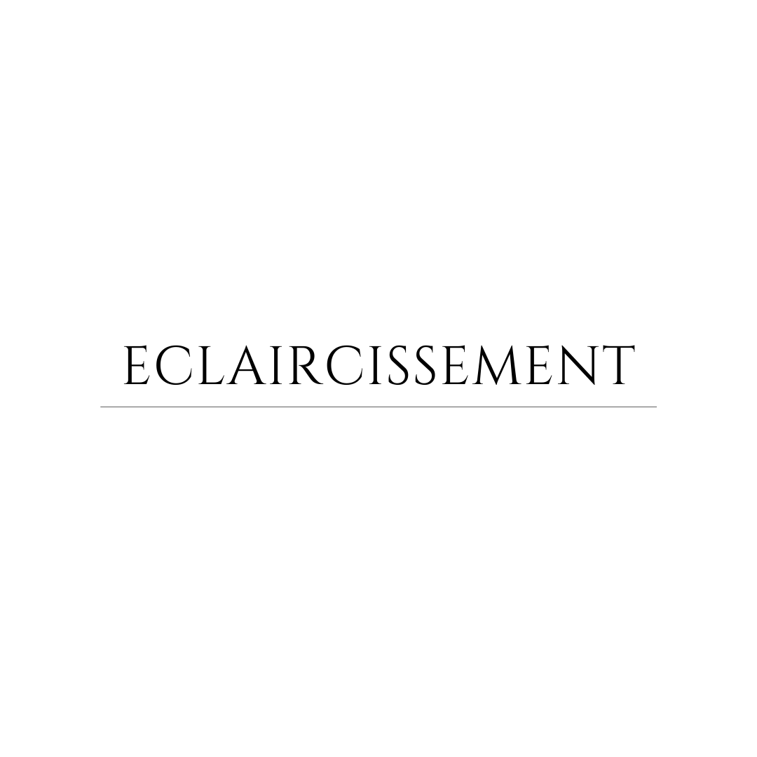 Eclaircissement